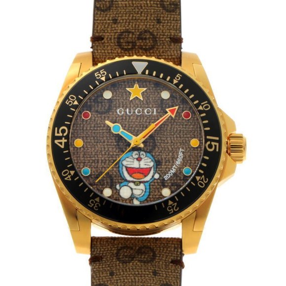 Gucci Dive Doraemon 50th Anniversary Limited Edition Watch, Swiss Made, YA136335 - Picture 2 of 9